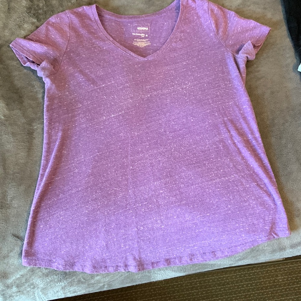 Purple v-neck